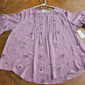 NWT Style & Co. Blooming Twin Stylish Top